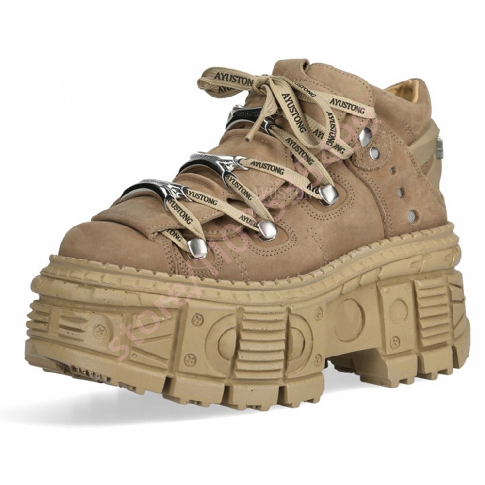 Thick-Soled Punk Rivet Y2K Sho - огляд і ціна Street Fashion Y2K