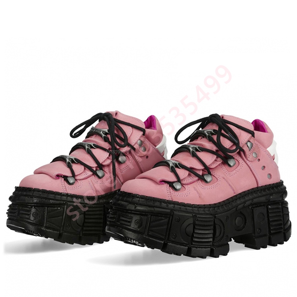 Thick-Soled Punk Rivet Y2K Sho - огляд і ціна Street Fashion Y2K