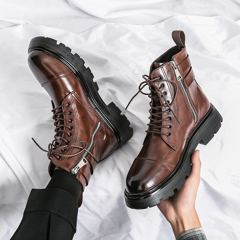 Men's Boots High Quality Paten - огляд і ціна Street Fashion Men 2025