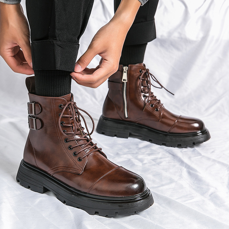 Men's Boots High Quality Paten - огляд і ціна Street Fashion Men 2025