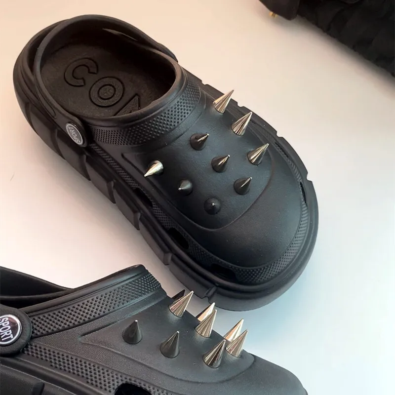 Y2K style Rivet Hole Shoes Wom - огляд і ціна Street Fashion Y2K
