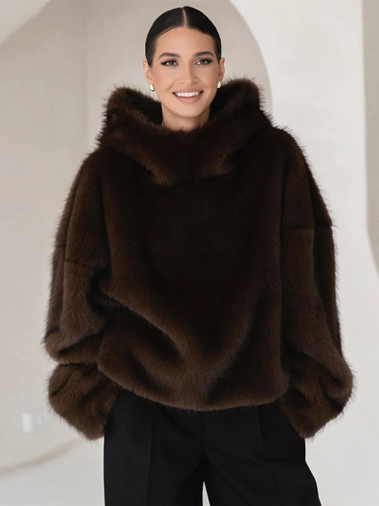 Fashion Women's Brown Hooded F - огляд і ціна Street Fashion Men 2025