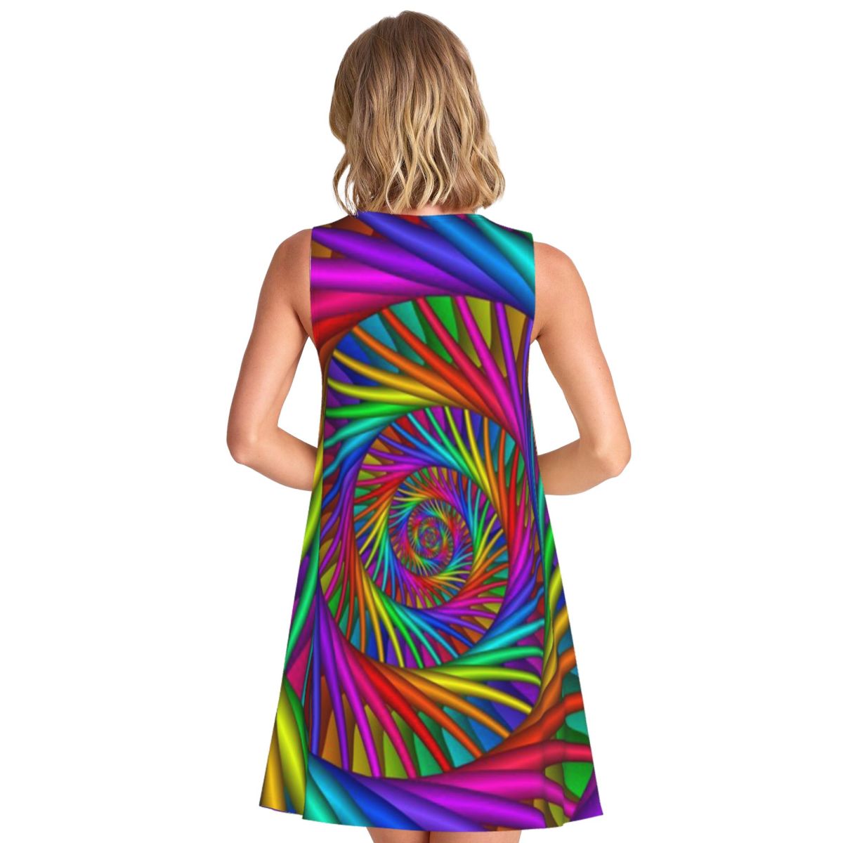 Rainbow Psychedelic Spiral Fra - огляд і ціна Queen Street Fashion