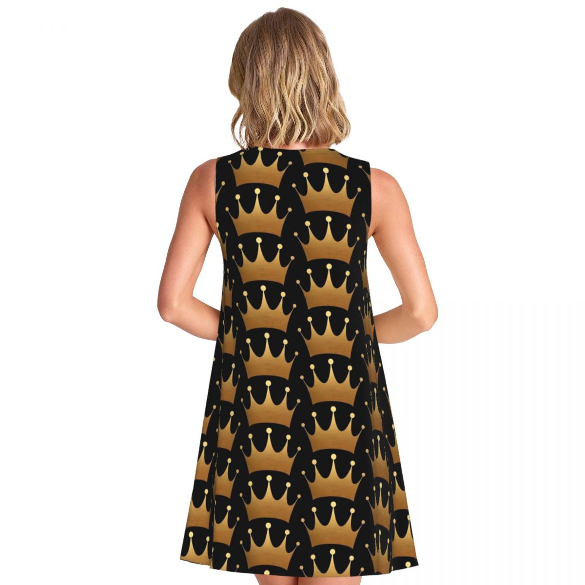 Queen Print Dress Gold Crown P - огляд і ціна Queen Street Fashion