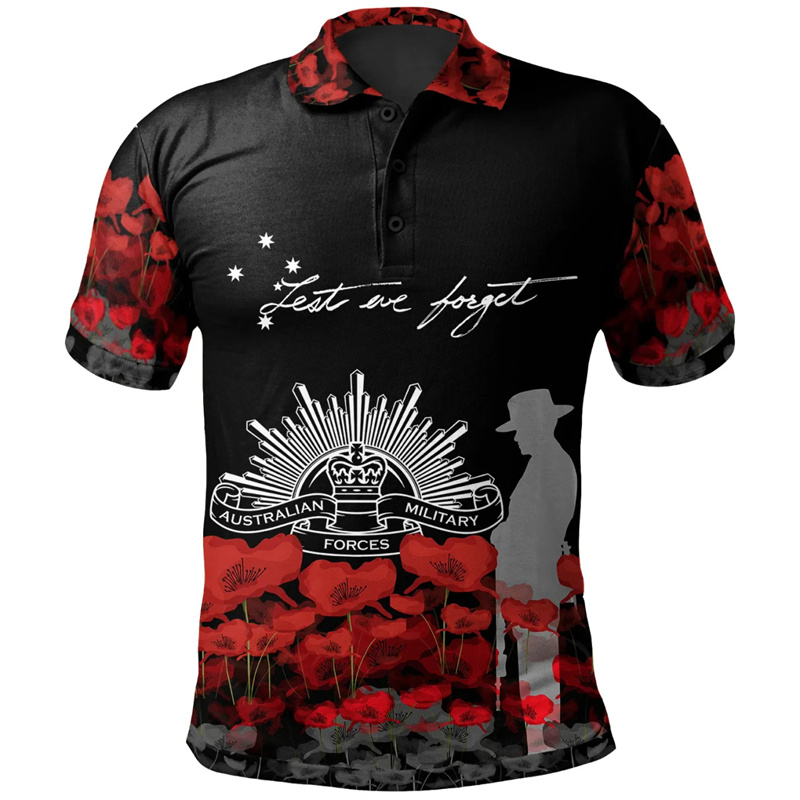 Lest We Forget Anzac Day Polo  - огляд і ціна Street Fashion Men 2025